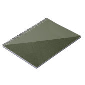 Diagonal Moss Green Custom Notebook Notizblock (Linke Seite)