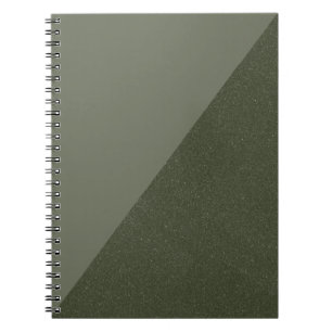 Diagonal Moss Green Custom Notebook Notizblock