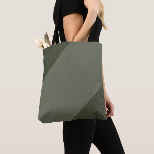 Diagonal Moss Green Custom Tasche (Von Nahem)