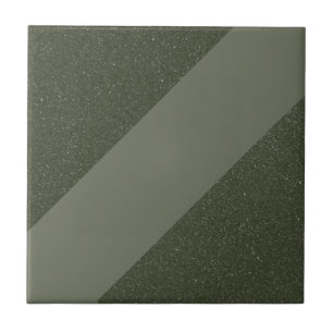 Diagonal Moss Green Custom Tile Fliese