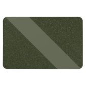 Diagonal Moss Green Modern Magnet - individuell an (Horizontal)