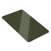 Diagonal Moss Green Modern Magnet - individuell an (Rechte Seite)