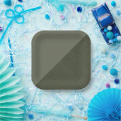 Diagonal Moss Green Party Plate Pappteller (Party)