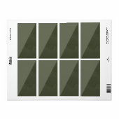 Diagonal Moss Green Return Labels (Vorne)