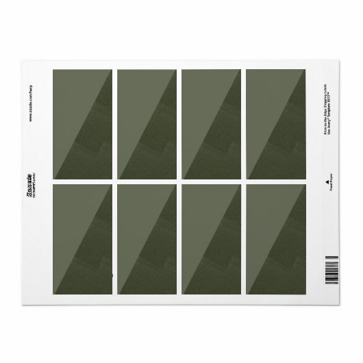 Diagonal Moss Green Return Labels (Vorne)