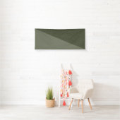 Diagonal Moss Green Textured Banner (Insitu)