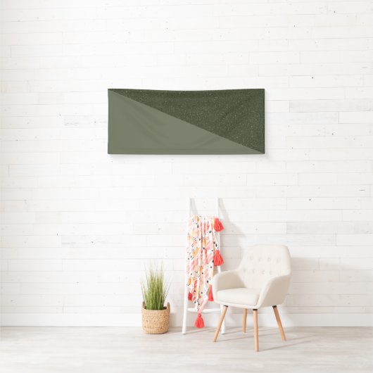 Diagonal Moss Green Textured Banner (Insitu)