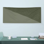 Diagonal Moss Green Textured Banner (Messe)