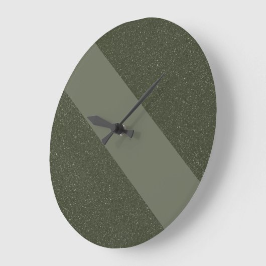 Diagonal Moss Green Wall Uhr (Winkel)
