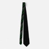 Diagonal Muster Green Stripped Neck Tie Krawatte (Rückseite)