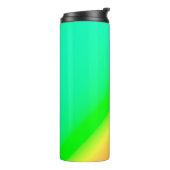 Diagonal Ombre Green Thermosbecher (Nach links gedreht)