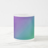 Diagonal Ombre Lila Green Mattglastasse (Mittel)
