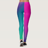 Diagonal Ombre Pink Leggings (Rückseite)