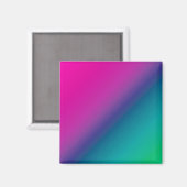 Diagonal Ombre Pink Magnet (Vorderseite/Rückseite)