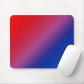 Diagonal Ombre Red Mousepad (Mit Mouse)