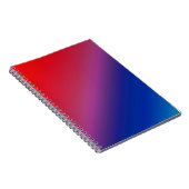 Diagonal Ombre Red Notizblock (Rechte Seite)