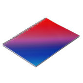 Diagonal Ombre Red Notizblock (Linke Seite)