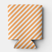 Diagonal orange and white stripes pattern dosenkühler (Rückseite)