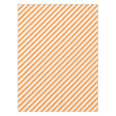 Diagonal orange and white stripes pattern tischdecke (Vorderseite)