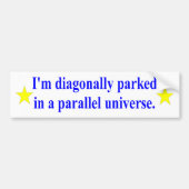 "Diagonal Park" Autoaufkleber (Vorne)