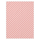 Diagonal pattern of pink and white stripes tischdecke (Vorderseite)