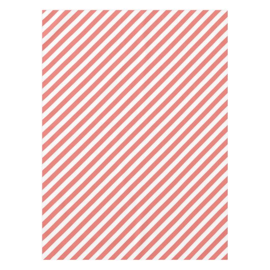 Diagonal pattern of pink and white stripes tischdecke (Vorderseite)
