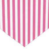 Diagonal pink and white stripes pattern kurzer tischläufer (Ecke)