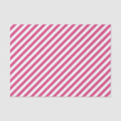 Diagonal pink and white stripes pattern seidenpapier (Vorderseite)