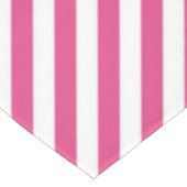 Diagonal pink and white stripes pattern tischdecke (Schrägansicht)