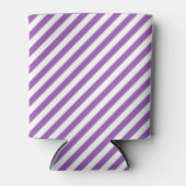 Diagonal purple and white stripes pattern dosenkühler (Vorderseite)