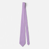 Diagonal purple and white stripes pattern krawatte (Vorderseite)