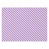 Diagonal purple and white stripes pattern tischdecke (Vorderseite (Horizontal))