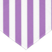 Diagonal purple and white stripes pattern tischdecke (Schrägansicht)