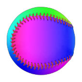Diagonal Rainbow Gradient Baseball (Vorderseite Links)