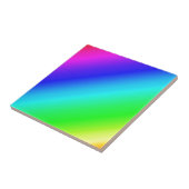 Diagonal Rainbow Gradient Blue to Green Fliese (Seite)