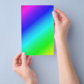 Diagonal Rainbow Gradient Blue to Green Flyer (Handgriff)