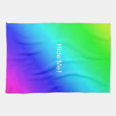 Diagonal Rainbow Gradient Blue to Green Küchentuch (Horizontal)