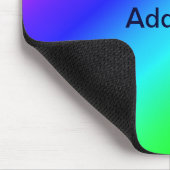Diagonal Rainbow Gradient Blue to Green Mousepad (Ecke)