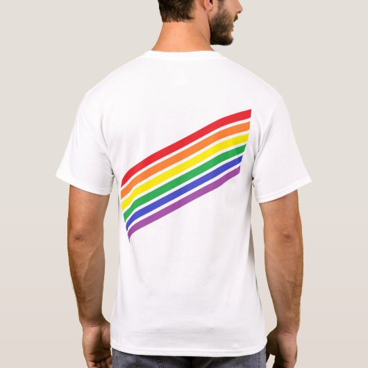 Diagonal Rainbow Shirt (Rückseite)