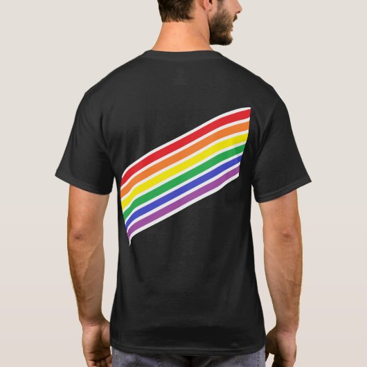 Diagonal Rainbow Shirt (Rückseite)