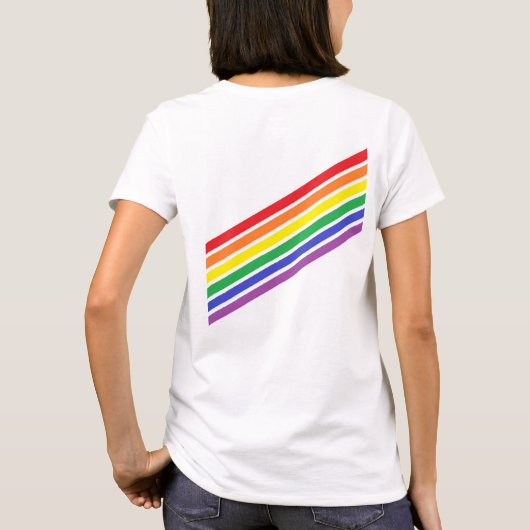 Diagonal Rainbow Shirt (Rückseite)