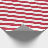 Diagonal red and white stripes pattern geschenkpapier (Ecke)