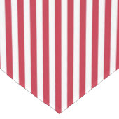 Diagonal red and white stripes pattern kurzer tischläufer (Ecke)