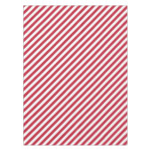Diagonal red and white stripes pattern tischdecke (Vorderseite)