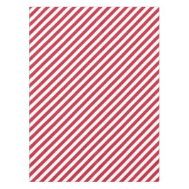 Diagonal red and white stripes pattern tischdecke