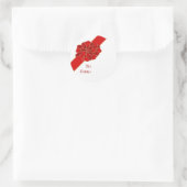 Diagonal Red Bow Sticker (Tasche)