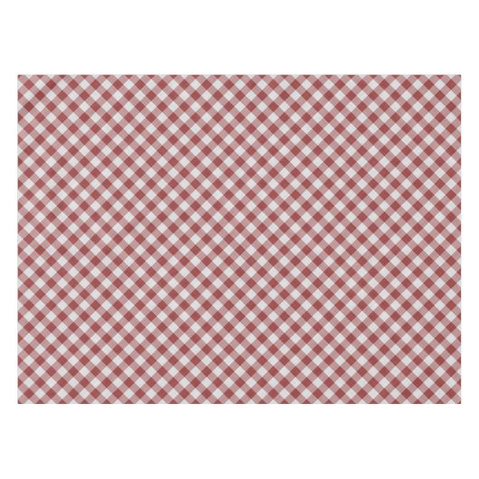 Diagonal Red Gingham Tischdecke (Vorderseite (Horizontal))