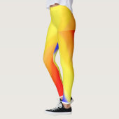 Diagonal Red Yellow Blue Waves Leggings (Links)