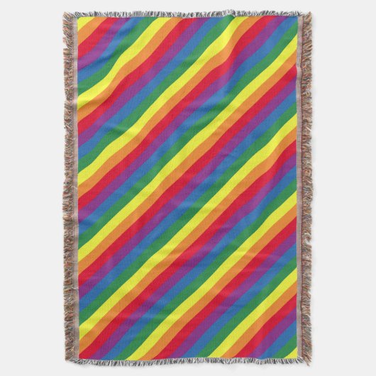 Diagonal-Regenbogenmuster Decke (Vorderseite Vertikal)