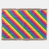 Diagonal-Regenbogenmuster Decke (Vorderseite)